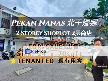 Pekan Nanas TENANTED Shop For Sale, Johor, Pontian