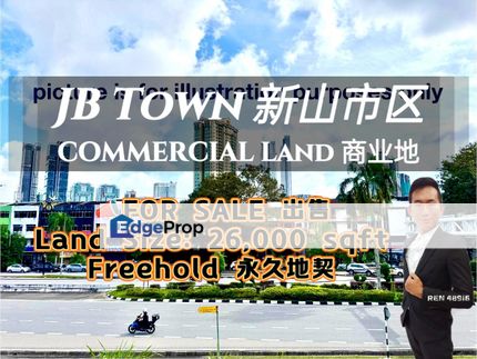 JB Town COMMERCIAL Land For Sale , Johor, Johor Bahru