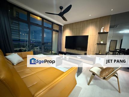 Green Haven Big Size 3 Bedrooms Unit for Sale - Fully Furnished Renovated High Floor Partial Sea View Freehold - Near Permas Jaya, Senibong Cove, Johor, Masai