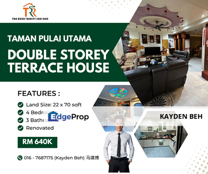 Taman Pulai Utama Double Storey Terrace , Johor, Skudai