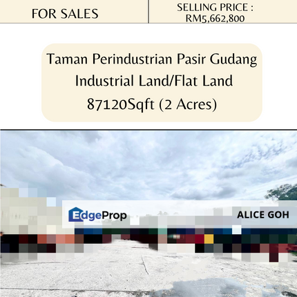 Perindustrian Pasir Gudang Johor Industrial Land For Sale, Johor, Pasir Gudang