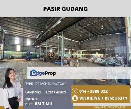 Pasir Gudang@Detached Factory , Johor, Pasir Gudang