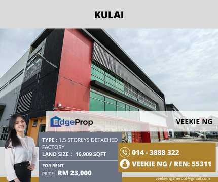 Kulai@1.5 storeys Detached Factory, Johor, Kulai