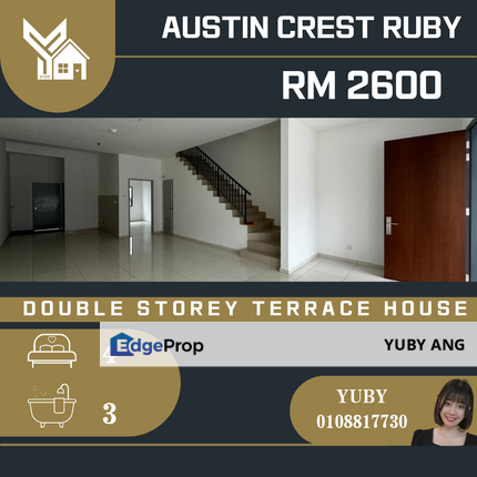 Austin Crest RUBY Mount Austin Desa Tebrau Terrace House Taman Gaya Setia Indah Bandar Dato Onn Austin Duta Seri Austin Jp Perdana, Johor, Johor Bahru