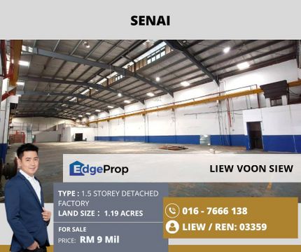 Senai@1.5 storey detached factory , Johor, Kulai