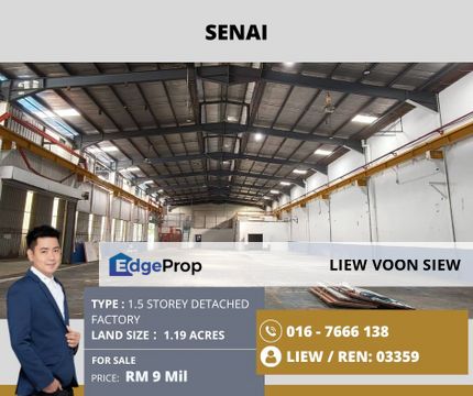 Senai@1.5 Storey Detached Factory, Johor, Kulai