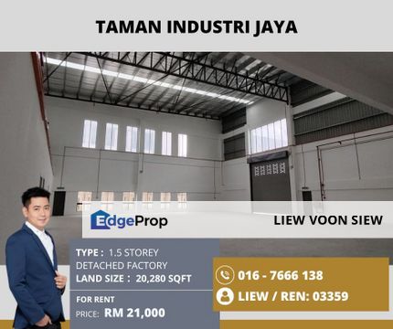 Taman Industri Jaya@1.5 Storey Detached Factory, Johor, Skudai