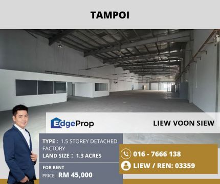 Tampoi 1.5@Storey Detached Factory, Johor, Tampoi