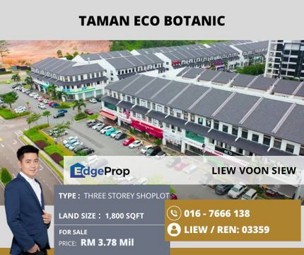 Taman Eco Botanic@Three Storey Shop Lot, Johor, 