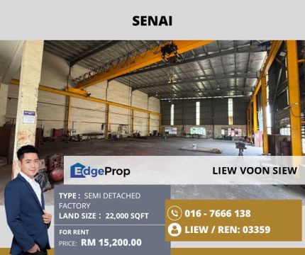 Senai@Semi Detached Factory, Johor, Kulai