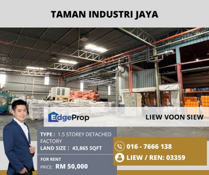 Taman Industry Jaya@1.5 Storey Light Industry Detached Factory, Johor, Skudai