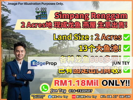 Simpang Renggam 2 Acres Golden Fish & Swallow House Business For Sale!, Johor, Kluang