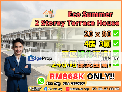 Eco Summer 20x80 Good Unit For Sale!Near Setia indah Mount Austin Bandar Dato Onn Seri Austin Desa Tebrau Pelangi Indah Taman Gaya, Johor, Johor Bahru