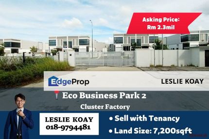 Eco Business Park 2 @ Senai Cluster Factory with Tenancy For SALE !!, Johor, Senai