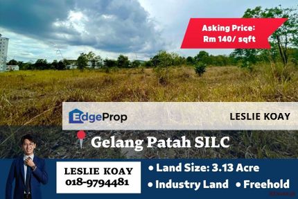 Gelang Patah SILC Industry Land For Sale!! Gelang Patah Kempas Utama Tampoi Desa Cemerlang Ulu Tiram Senai Seelong Ulu Tiram Kota Tinggi Tebrau Austin, Johor, Gelang Patah