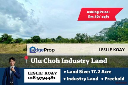 Ulu Choh Industry Land For Sale!!Gelang Patah Kempas Tampoi Ulu Tiram Tebrau Kota Tinggi Kulai Senai Seelong Dato Onn, Johor, Gelang Patah