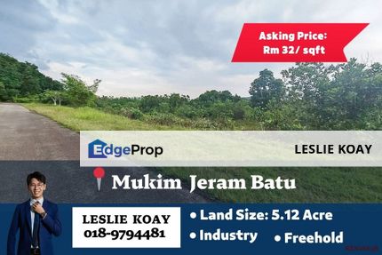 Mukim Jeram BatuIndustry Land For Sale!! Gelang Patah Pekan Nanas Ulu Choh Kota Tinggi Kempas Tampoi Mount Austin Desa Cemerlang Senai Seelong Kulai, Johor, Pontian