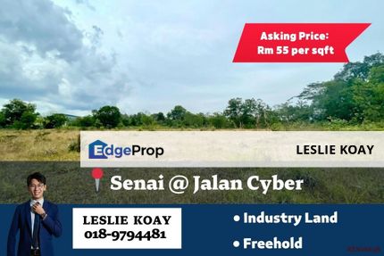 Senai Jalan Cyber Industry Land For Sale!! Senai Seelong Kulai Gelang Patah SILC Mount Austin Desa Cemerlang Tebrau Ulu Tiram Kota Tinggi Kempas , Johor, Senai