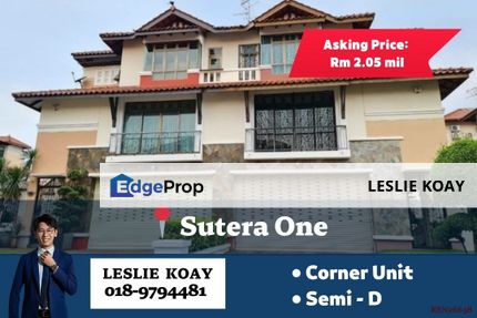 Sutera One Semi Detached For Sale! Sutera Horizon Hills Eco Botanic Iskandar Puteri Tebrau Austin Height Senibong Cove Perling Bukit Indah Impian Emas, Johor, Skudai