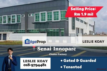 Senai Innoparc Cluster Factory For SALE! Seelong Gelang Patah Kulai Kempas Tampoi Tebrau Desa Cemerlang Nusa Cemerlang Alam Jaya SILC Plentong Senai, Johor, Senai