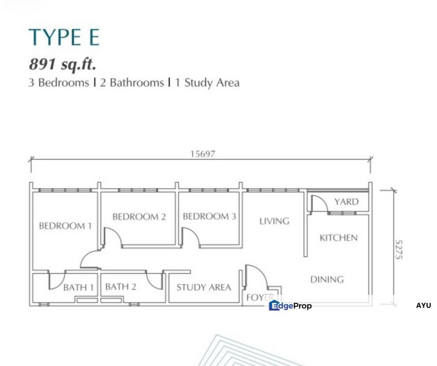 Residensi Meldrum Serviced Apartment Brand New, Johor, Johor Bahru