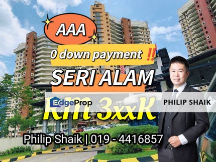 🅰️🅰️🅰️ Johor Bahru Seri Alam @ Masai Apartment Low Floor for Sale 0 Down Payment ‼️, Johor, Masai