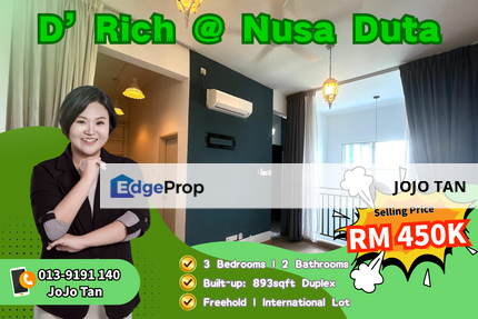  Loft Duplex unit at D’Rich is the kind of space that speaks “me time with style.”, Johor, Johor Bahru