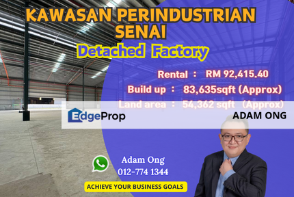 Taman Perindustrian Senai,Senai,Johor Semi-D for Rent, Johor, Senai