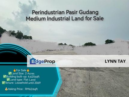 Perindustrian Pasir Gudang Medium Industrial Land for Sale , Johor, Pasir Gudang