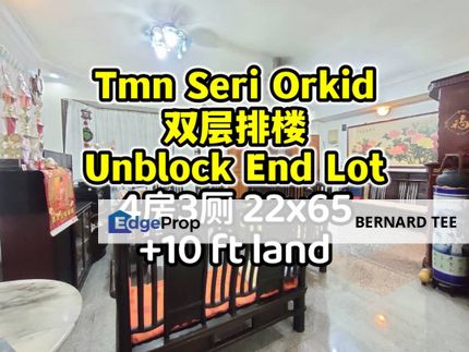 Taman Seri Orkid,Near Nusa Bestari and Mutiara Rini,双层排楼角头间出售 Unblock Unit 4房3厕 22x65+10 ft land, Johor, Skudai