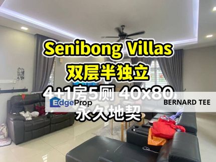 Senibong Villas 2 Storey Semi-D,4+1房5厕 40x80 fully furnished,Freehold出售, Johor, Masai