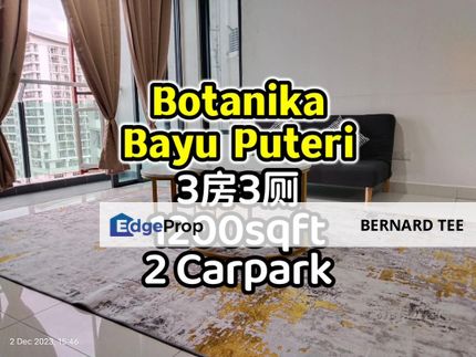 Botanika Tebrau Bay @ Bayu Puteri 3房3厕 2个carpark 包家私与电器一起出售, Johor, Johor Bahru