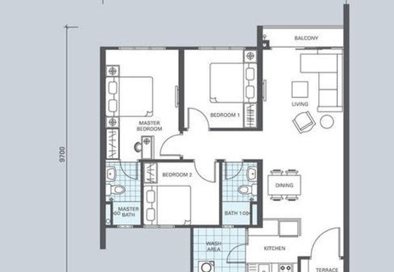 Service Apartment @ KL Traders Square Residences for SALE