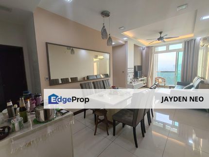 Full Loan+Cash Out‼️⁉️ Paragon Residence Straits View Unblock City View High Floor, Johor, Johor Bahru