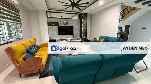 Nusa Sentral 3 Storey Superlink Fully Renovated Unblock View, Johor, 