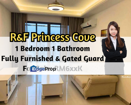 R&F Pricess Cove, 1 Bedroom 1 Bathroom, Fully Furnished, Gated Guarded, Johor, Johor Bahru