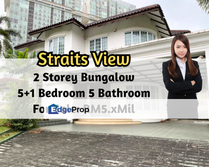 Town Area @ Straits View, 2 Storey Bungalow, 5 plus 1 Bedroom, 5 Bath, Johor, Permas Jaya/Senibong