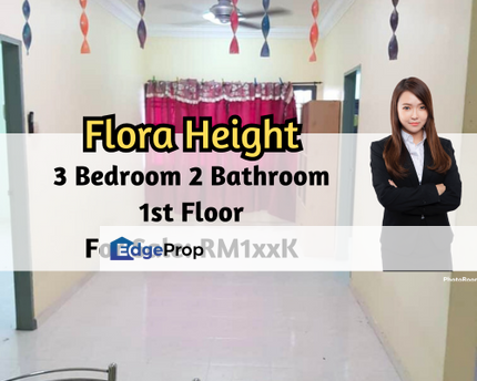 Flora Height Seri Alam Low Flat, 1st Floor, 3 Bedroom 2 Bathroom, Johor, Pasir Gudang