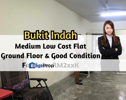 Bukit Indah 2, Bukit Indah, Johor, Medium Low Cost Flat, Ground Floor, Good Condition, 3 Bed, Johor, Bukit Indah