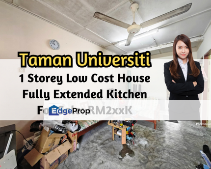 Taman Universiti, Skudai, Johor, 1 Storey Low Cost House, Fully Extended Kitchen, Johor, Skudai