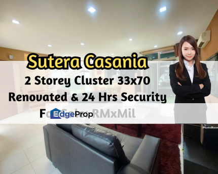 Taman Sutera Utama, Skudai, Johor, 2 Storey Cluster 33x70, Renovated, 24 Hrs G&G, Johor, Skudai