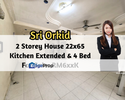 Taman Sri Orkid, Skudai, Johor, 2 Storey House 22x65, Renovated, Kitchen Extended, 4 Bedroom, Johor, Skudai