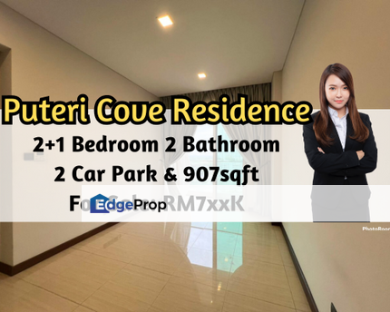 Puteri Cove Residences, Iskandar Puteri (Nusajaya), Johor, Seaview, 2 plus 1 Bed, 2 Car Park, Mid Floor, Johor, Nusajaya