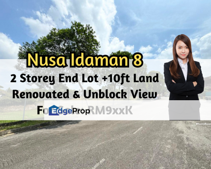 Nusa Idaman, Iskandar Puteri (Nusajaya), Johor, 2 Storey End Lot with 10ft Land, Unblock View, Renovated, Johor, Nusajaya