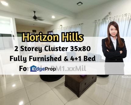 Horizon Hills The Green, Iskandar Puteri, Johor, 2 Storey Cluster 35x80, Fully Furnished, 4 plus 1 Bedroom, Johor, 