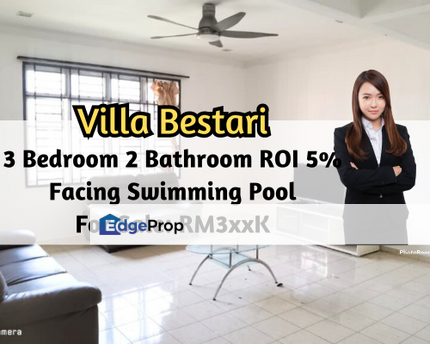 Villa Bestari, Skudai, Johor, Facing Swimming Pool, High ROI 5%, Good Location, Johor, Skudai