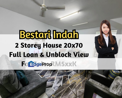 Taman Bestari Indah, Ulu Tiram, Johor, 2 Storey House, Full Loan, Unblock View, Kitchen Extended, Johor, Ulu Tiram