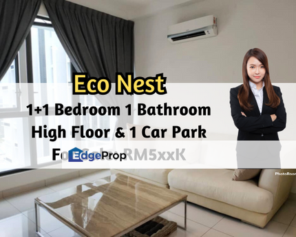 Eco Nest @ Eco Botanic, Iskandar Puteri (Nusajaya), Johor, 1 plus 1 Bedroom, High Floor, 1 Parking Lot, Johor, Nusajaya