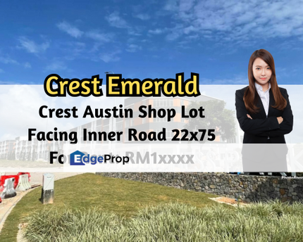 Emerald 1, Crest Austin, Johor Bahru, Johor, Crest Emeral Shop Lot, Facing Inner Road, Brand New, Johor, Johor Bahru