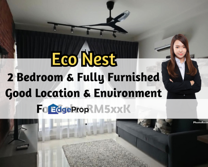 Eco Nest @ Eco Botanic, Iskandar Puteri (Nusajaya), Johor, 2 Bedroom, Fully Furnished, Good Location & Environment, Johor, Nusajaya